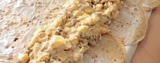 Шаг 6: яблочного штруделя из овсяных блинчиков