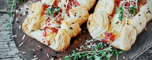 Шаг 5: слоеных слоек с ветчиной и сыром