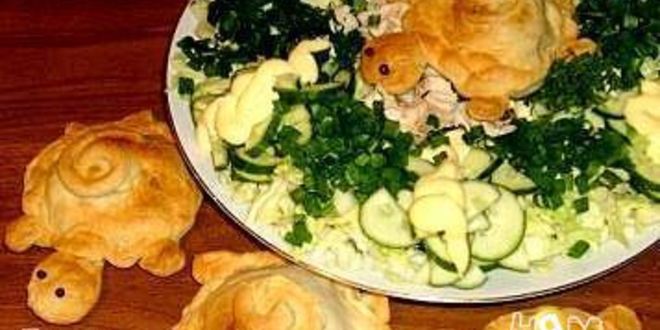 Рецепт слоек овощных черепашки