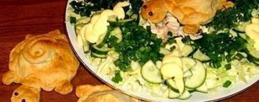 Шаг 3: слоек овощных черепашки