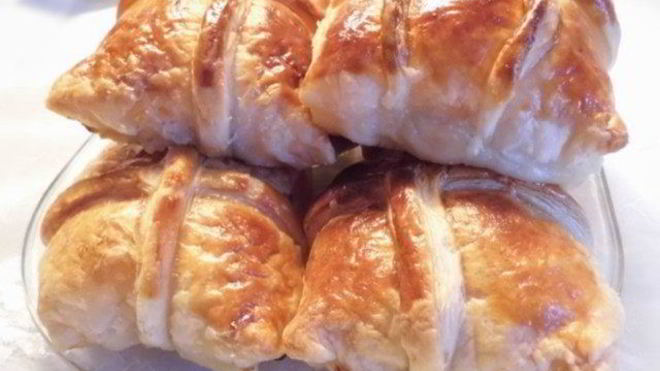 Рецепт Слоек Пакетики с семгой