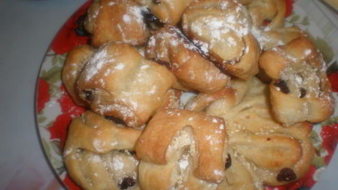 Рецепт Слоек с кунжутом и клюквой