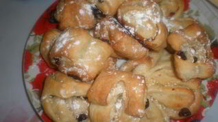 Рецепт Слоек с кунжутом и клюквой