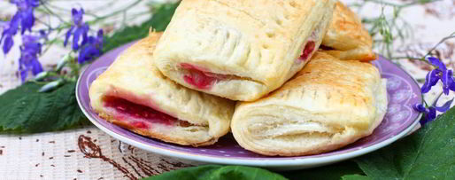 Шаг 5: слоек с малиной