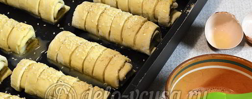 Шаг 12: слоек с мясом