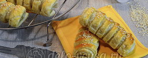 Шаг 14: слоек с мясом