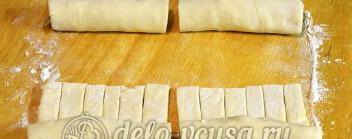 Шаг 7: слоек с мясом