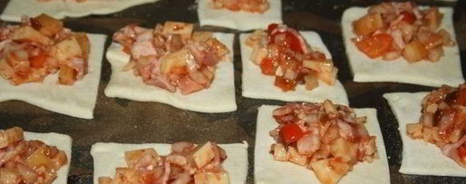 Шаг 3: слоек с рубленой начинкой