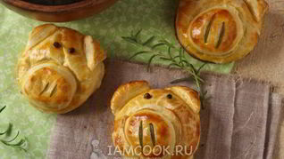 Рецепт Слоек с сыром из готового слоеного теста