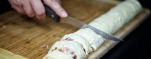 Шаг 4: слоек с ветчиной