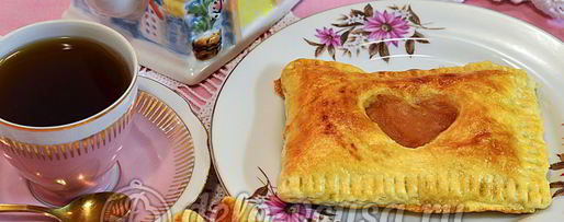 Шаг 9: слоек с яблочным пюре