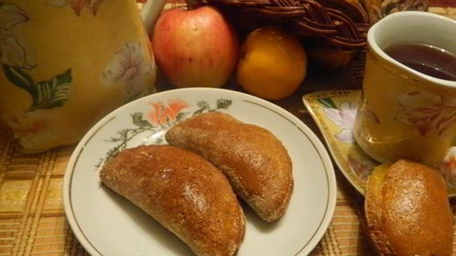 Рецепт Диетических сочней с фруктовой начинкой