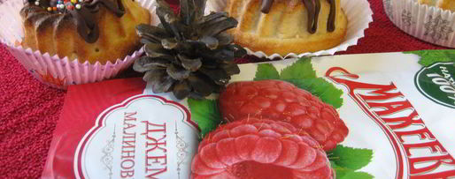 Шаг 9: нежных творожников малиновый вулкан