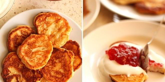 Рецепт низкокалорийных сырников с яблоками и корицей