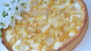 Рецепт Песочного творожника с яблочной начинкой