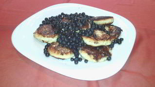 Рецепт Сырников с черникой
