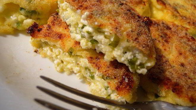 Рецепт Сырников с твердым сыром и зеленью