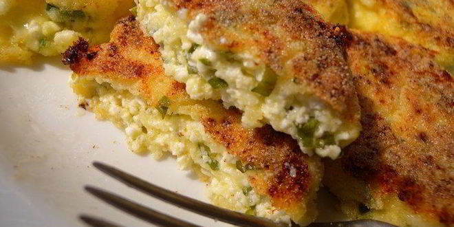 Рецепт сырников с твердым сыром и зеленью