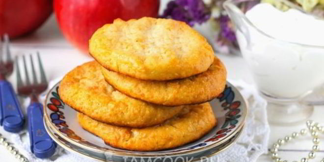 Рецепт сырников с яблоками в духовке