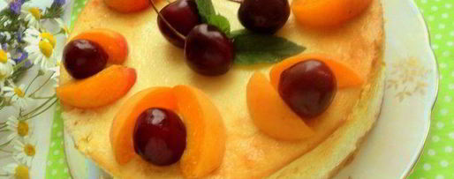 Шаг 7: творожника с абрикосами и вишней