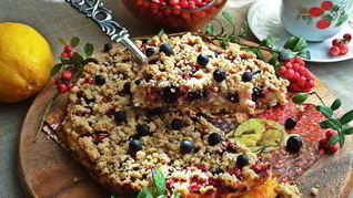 Рецепт Ягодного творожника без муки