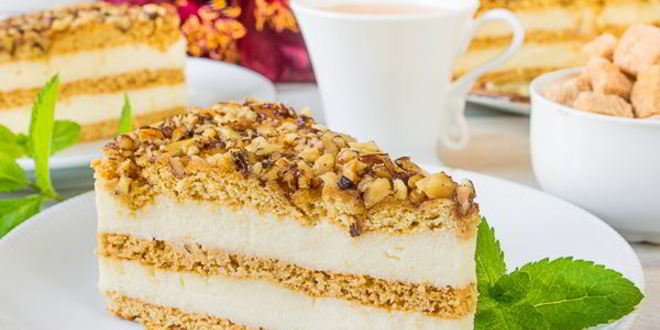 Рецепт заварного творожника на медовом тесте