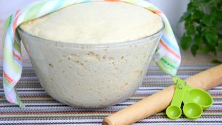 Рецепт Пышного теста для пирожков на опаре в духовке универсальное