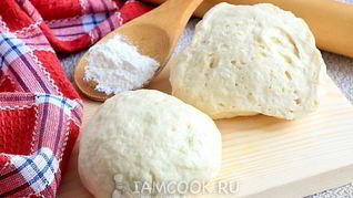 Рецепт Теста для пирогов на кефире без дрожжей