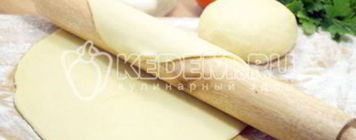 Шаг 6: теста для пиццы без дрожжей