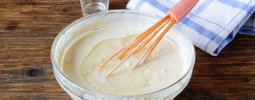 Шаг 7: жидкого теста на кефире