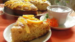 Рецепт Бисквита с апельсиновым соком и цедрой в мультиварке
