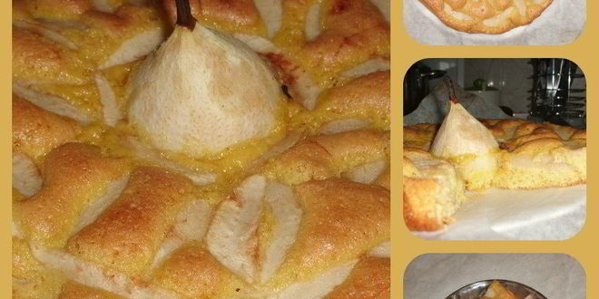 Рецепт бисквита с грушами