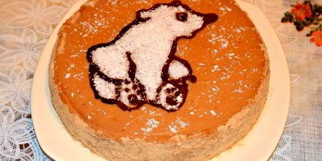 Рецепт детского торта с мишкой