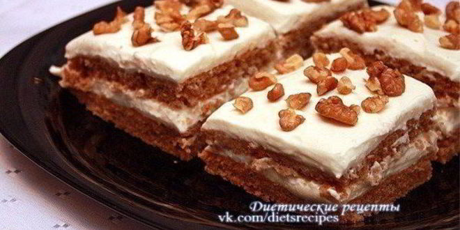 Рецепт диетического торта