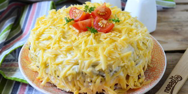 Рецепт кабачкового торта с помидорами и сыром