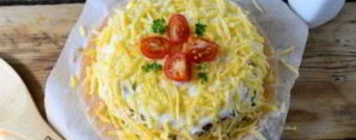 Шаг 9: кабачкового торта с помидорами и сыром