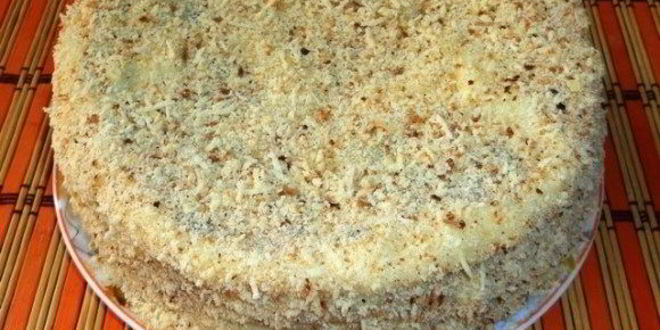 Рецепт медовика на сковороде