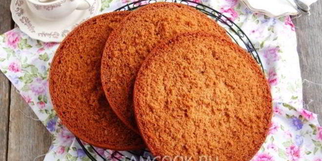 Рецепт медового бисквита в мультиварке