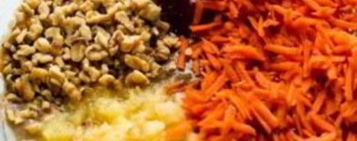 Шаг 1: морковного торта с орехами