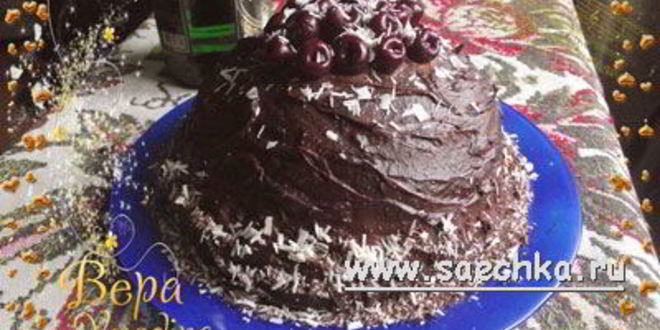 Рецепт торта черешня в шоколаде