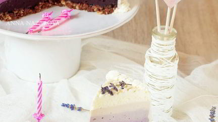 Рецепт Торта Чернично-лавандовая симфония