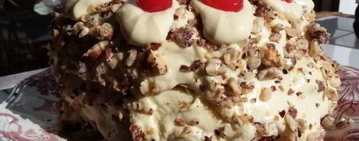 Шаг 8: торта франкфуртского венок