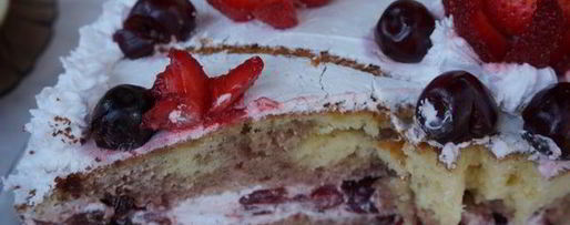 Шаг 1: торта фруктово-летние мотивы