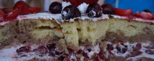 Шаг 2: торта фруктово-летние мотивы