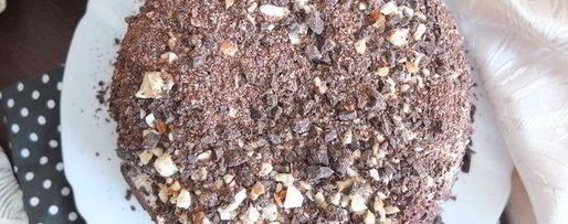 Шаг 8: торта горького шоколад