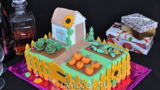 Рецепт Торта из мастики Огород