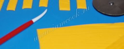 Шаг 13: торта из мастики огород