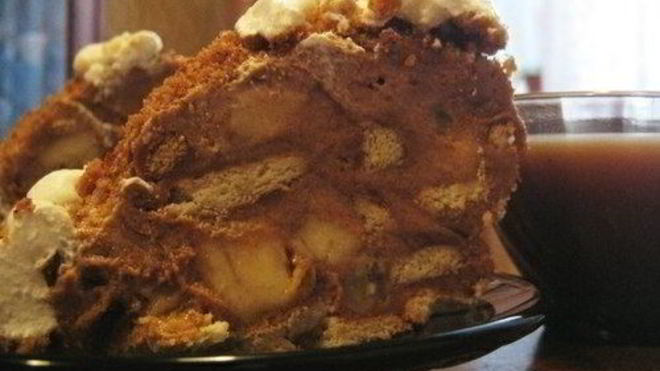 Рецепт Торта из овсяного печенья с грецкими орехами