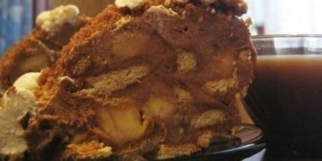 Рецепт торта из овсяного печенья с грецкими орехами