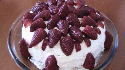 Рецепт Торта Клубничное счастье